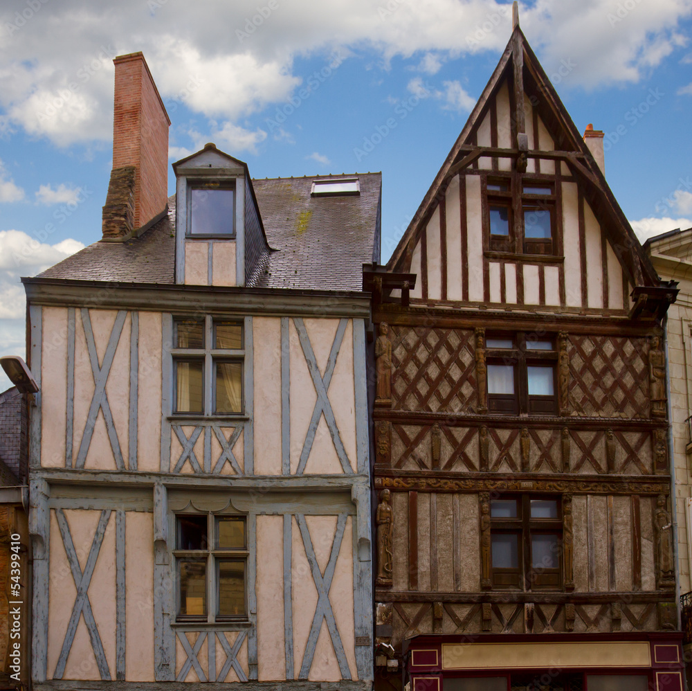 timbered houses, Angers, France