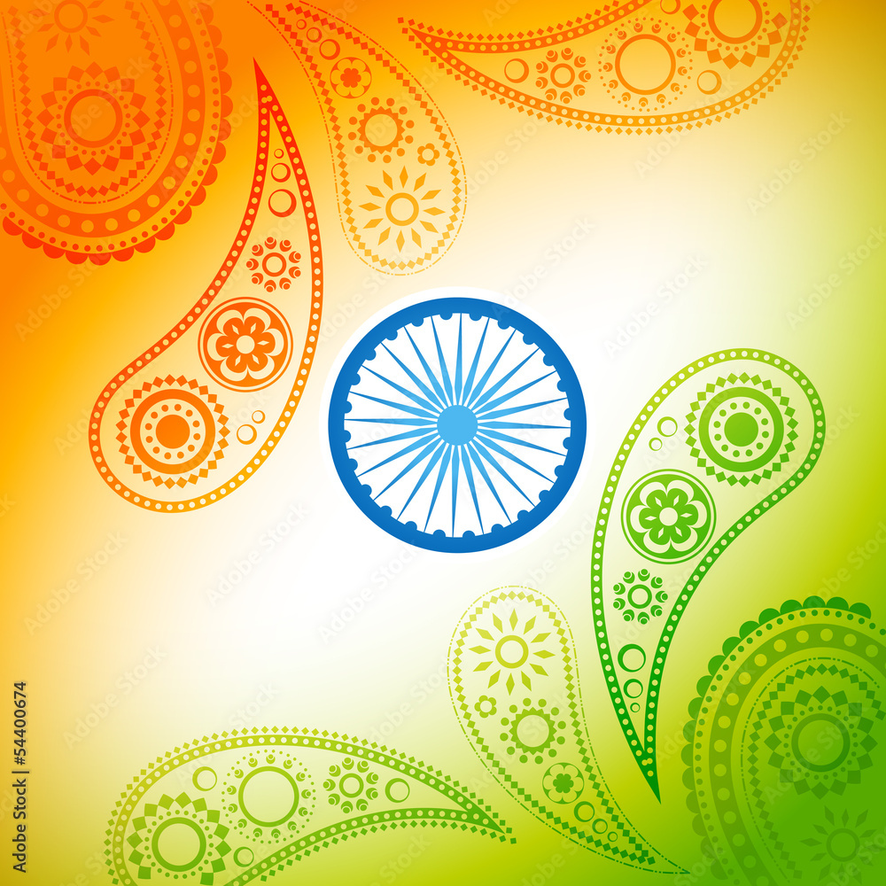 beautiful indian flag design Stock Vector | Adobe Stock