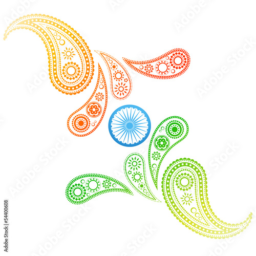 creative style indian flag