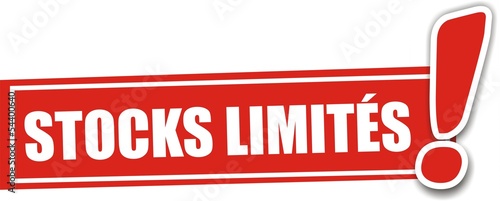 étiquette stocks limités