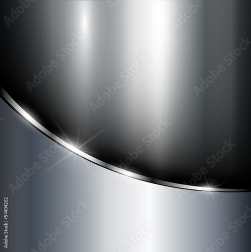 Metallic background polished steel texture