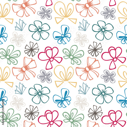 seamless pattern with gift bow © Anastasiia Lavrentev