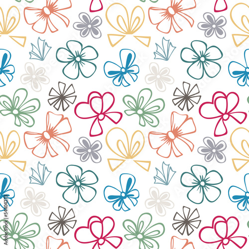 seamless pattern with gift bow