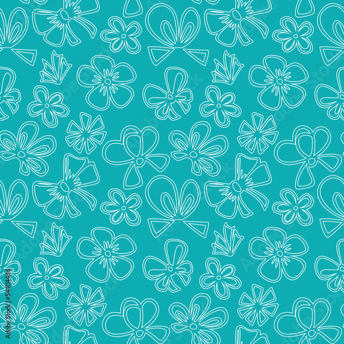 seamless pattern with gift bow