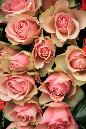 Bridal arrangement, pink flowers