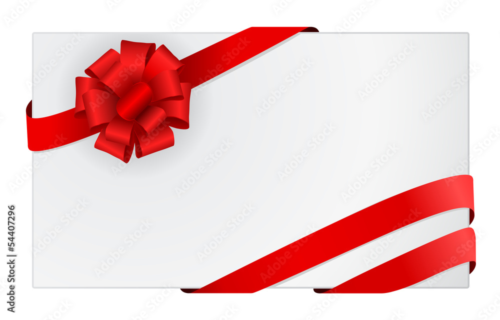greeting card with bow greeting card with bow