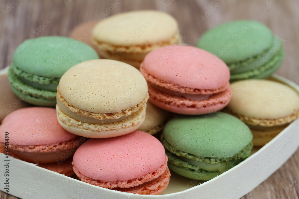 Colorful macaroons