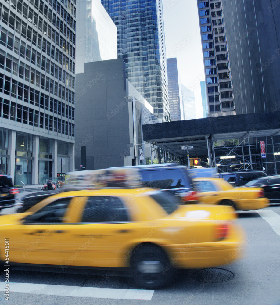 Fototapeta premium strassentaxi in NY