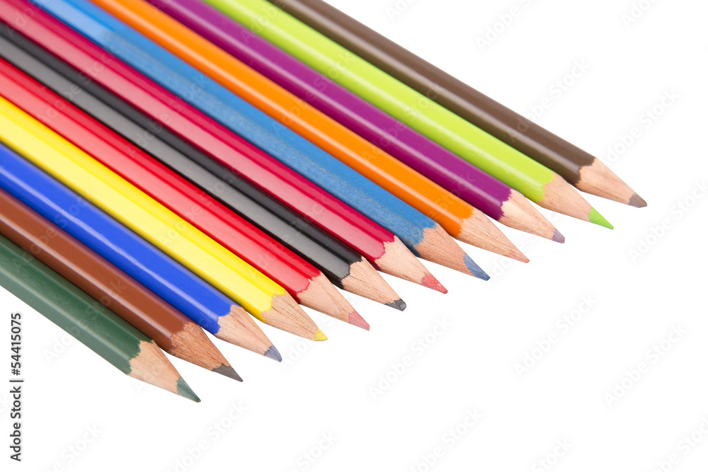 Fototapeta premium Colored Pencils isolated