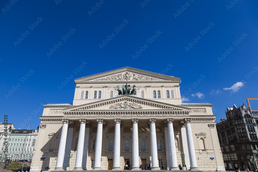 The Bolshoi Theatre in Moscow,Russia