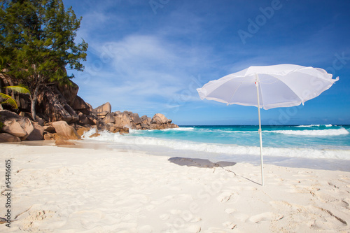 sunshade at a tropical beach