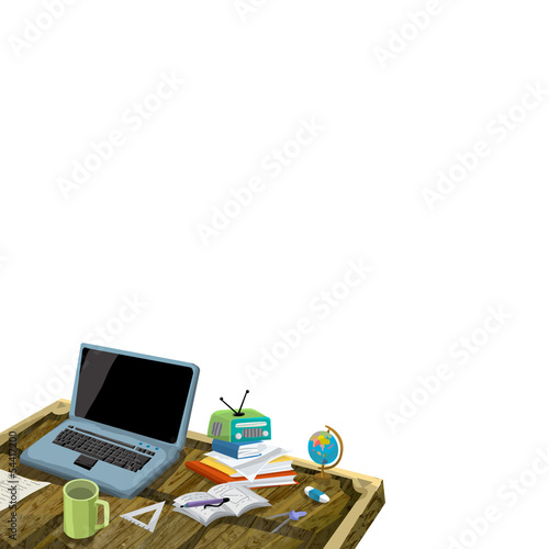 Cartoon technology - informatics - illustration photo