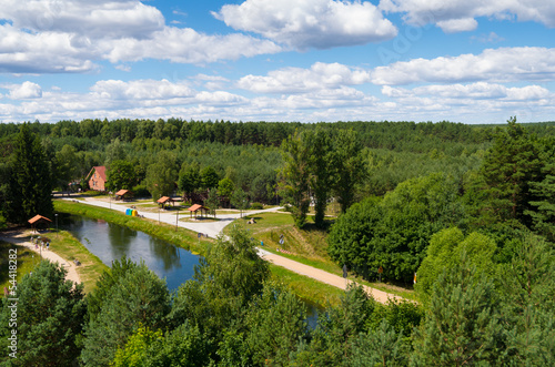 Brda river in Fojutowo, Poland
