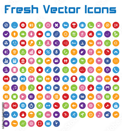 Fresh Vector Icons (circle version II )