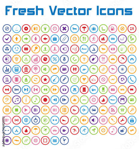 Fresh Vector Icons (circle version)