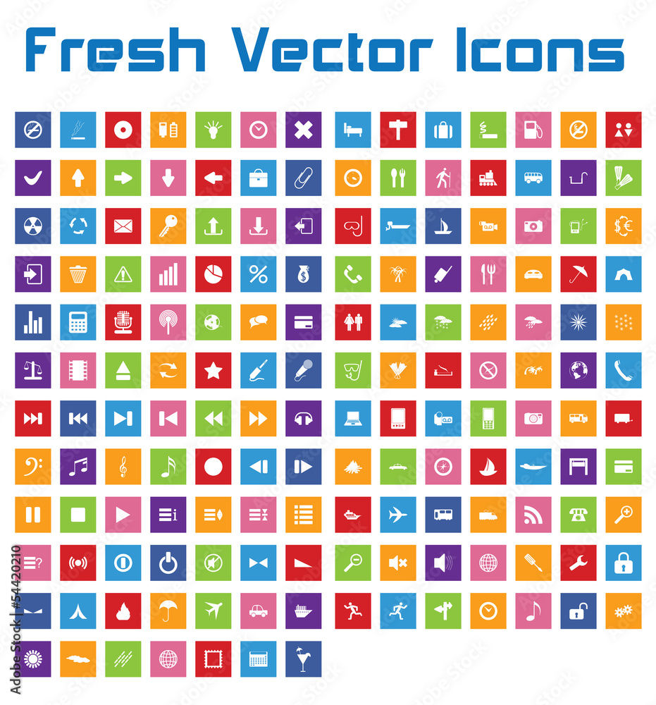Fresh Vector Icons (square Version II ) Fresh Vector Icons (square Version II )