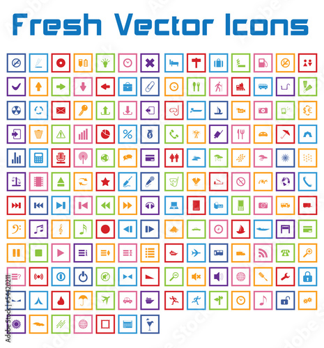 Fresh Vector Icons (square version)