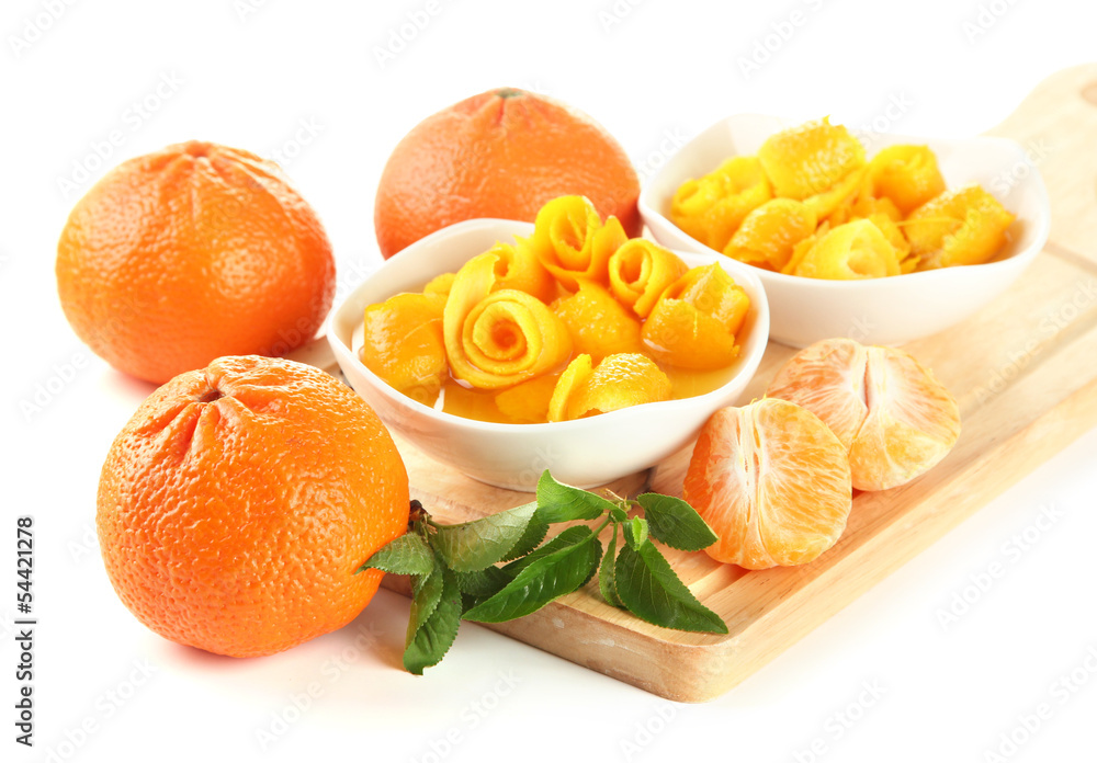Orange jam with zest and tangerines Orange jam with zest and tangerines