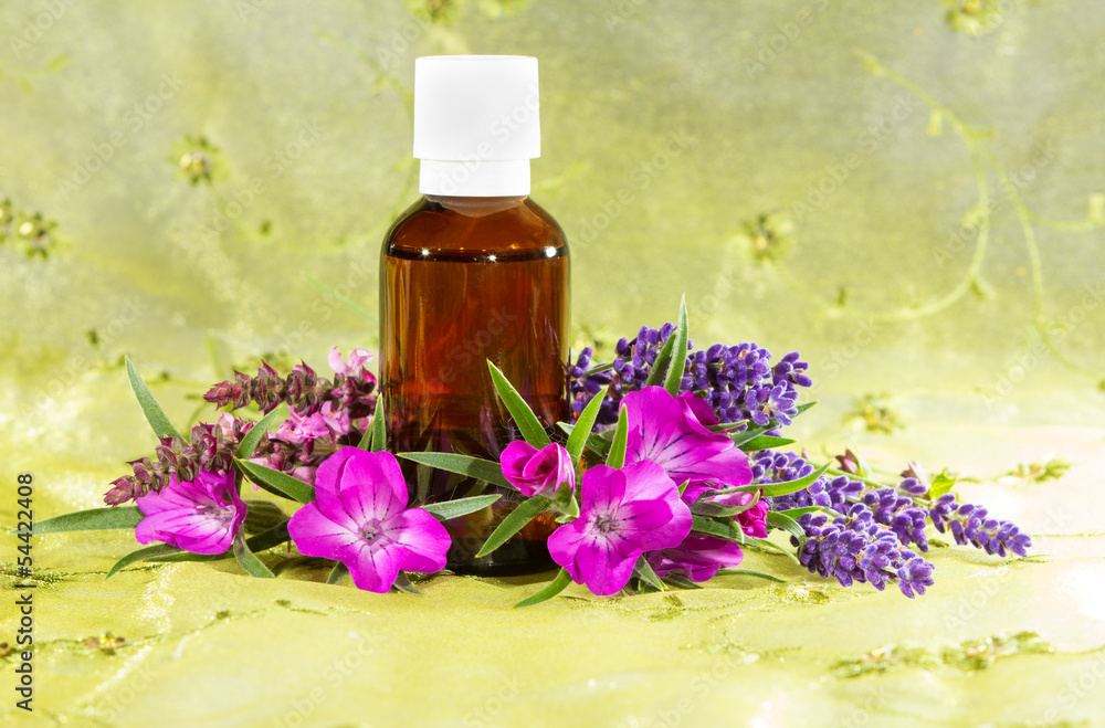 Essential oil with lavender and sidalcea Essential oil with lavender and sidalcea