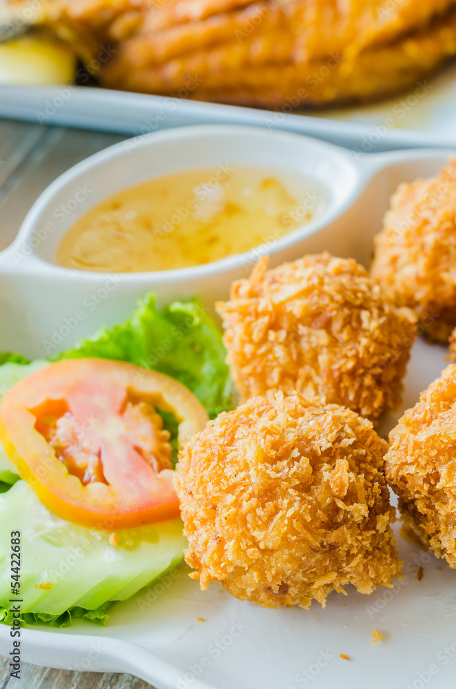 Fried shrimp Fried shrimp
