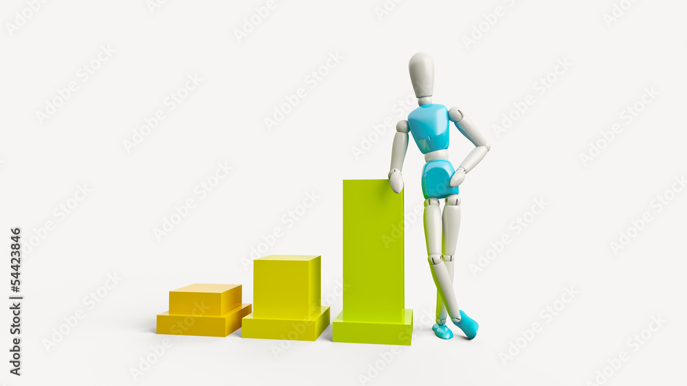 Businessman and statistics Businessman and statistics