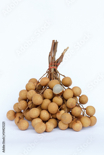 longan isolated in white background