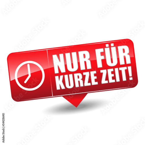 Nur für kurze Zeit! Button, Icon photo