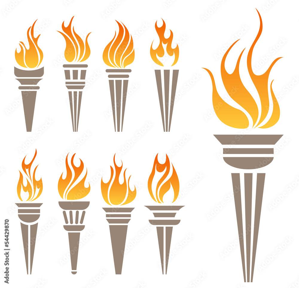 Torch symbol set