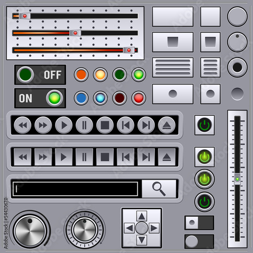 Retro style interface elements
