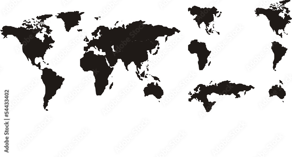 Fototapeta mapa świata