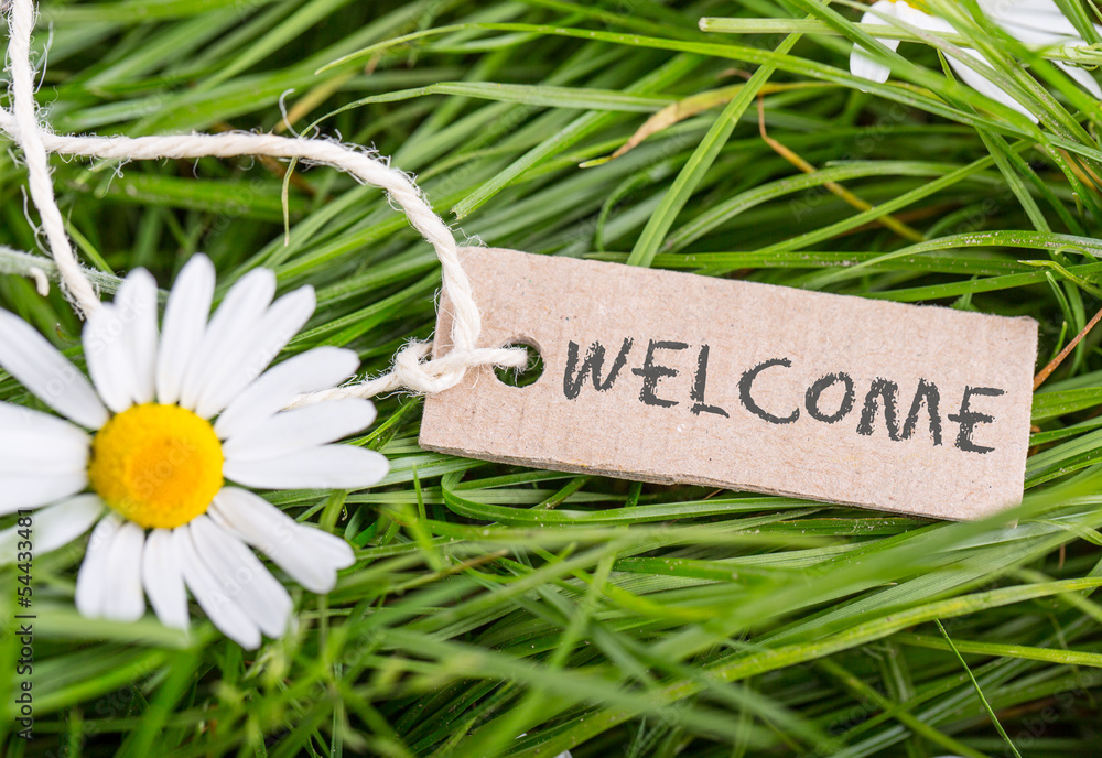 Naklejka premium welcome