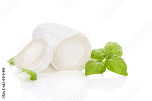 Obraz na płótnie Delicious goat cheese isolated.