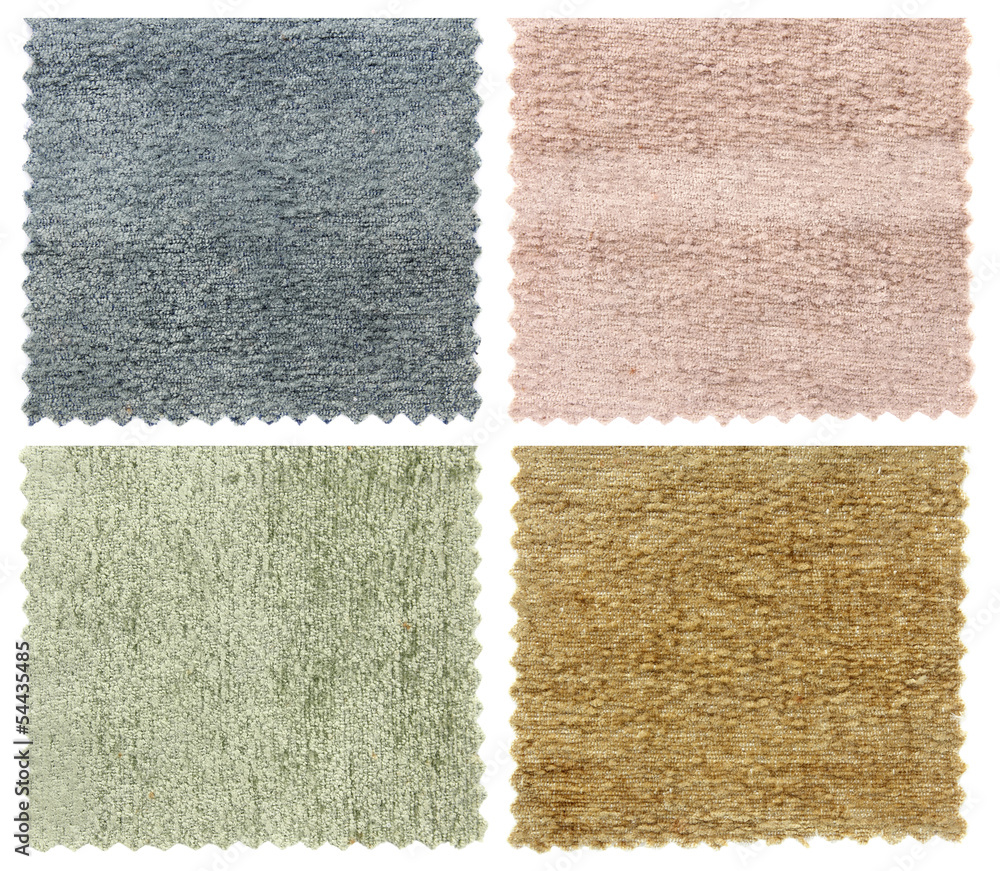 Fototapeta premium set of carpet swatch texture samples