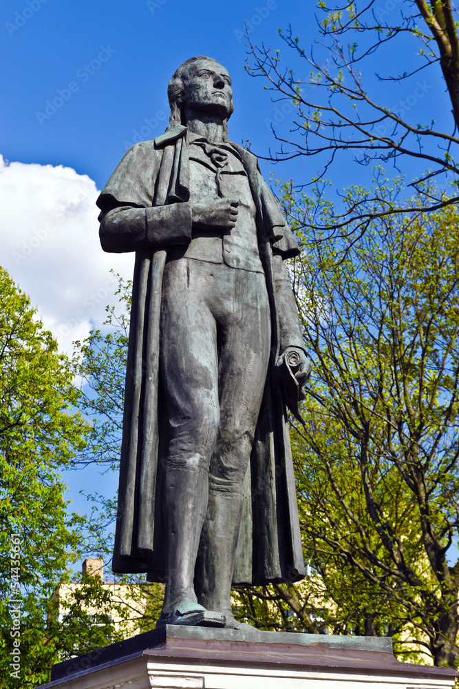 Naklejka premium Pomnik Friedricha Schillera. Kaliningrad, Rosja
