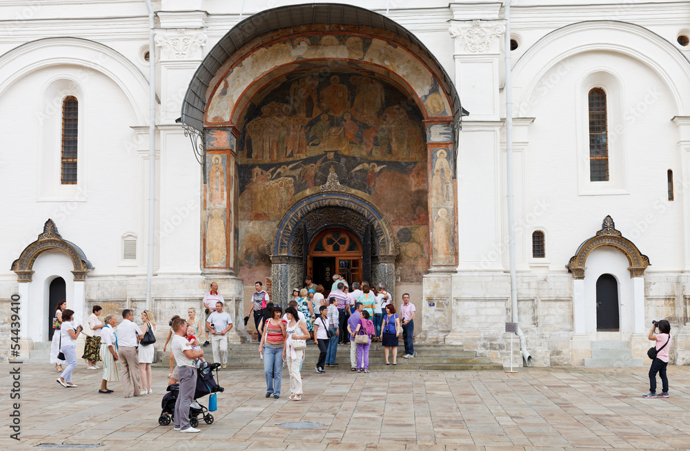 gate of Archangel Cathedral in Moscow Kremlin