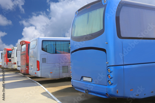 buses on parking