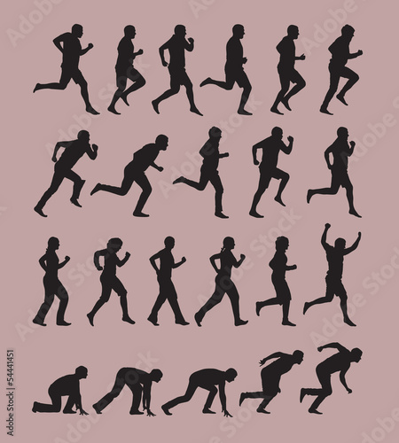 Running Silhouettes