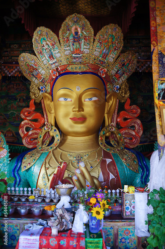 Maitreya Buddha statue at Hemis Gompa