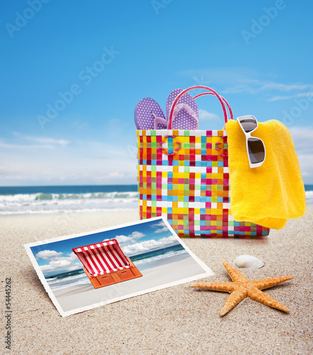 Badetasche am Strand