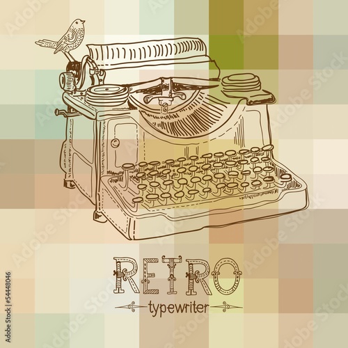 Retro typewriter