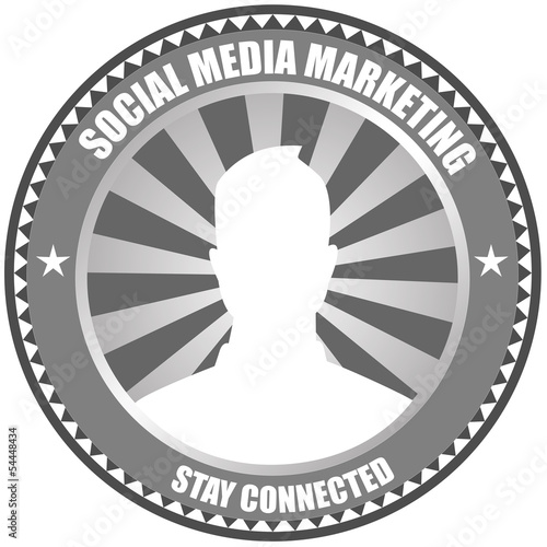 Social Media Marketing Badge Logo