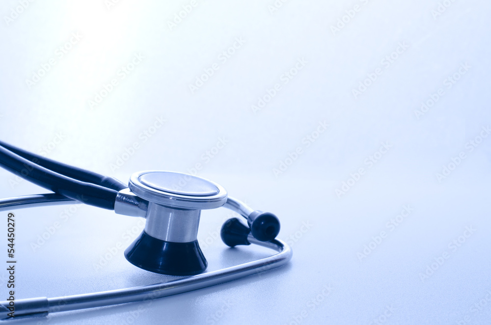 stethoscope medical instrument with blue lights stethoscope medical instrument with blue lights