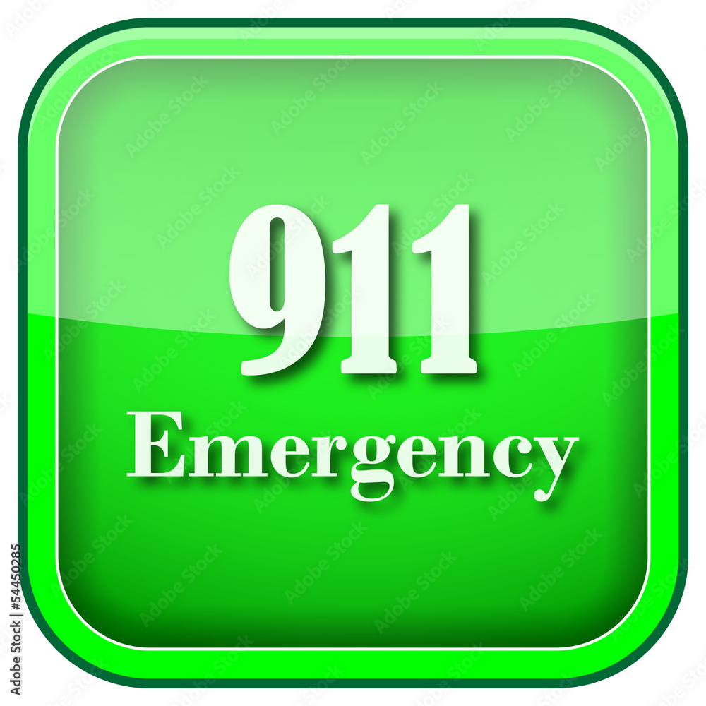 Fototapeta premium Green square shiny icon