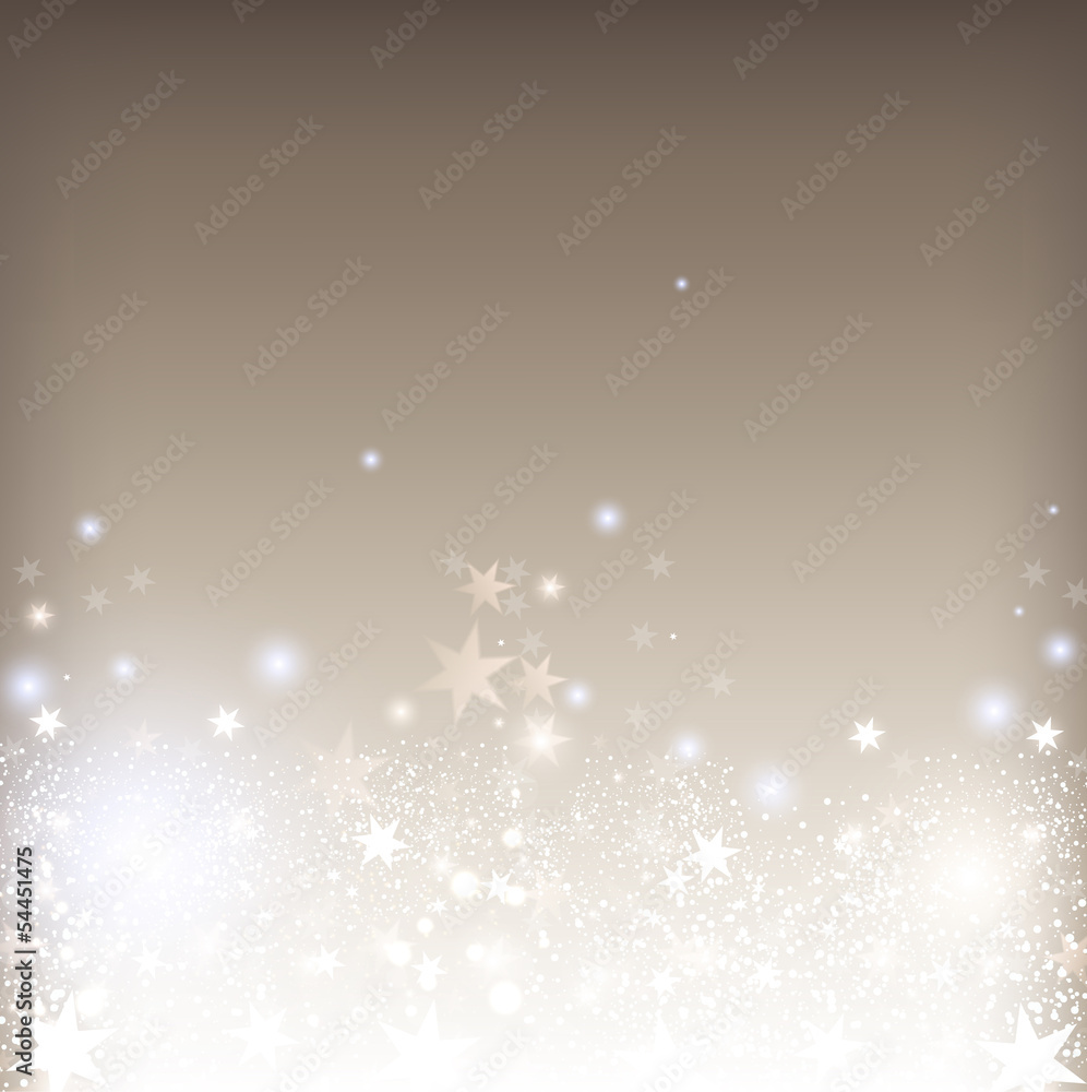 Elegant Christmas shining background with stars and place for te Elegant Christmas shining background with stars and place for te
