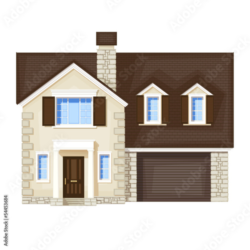 house , vector without gradient