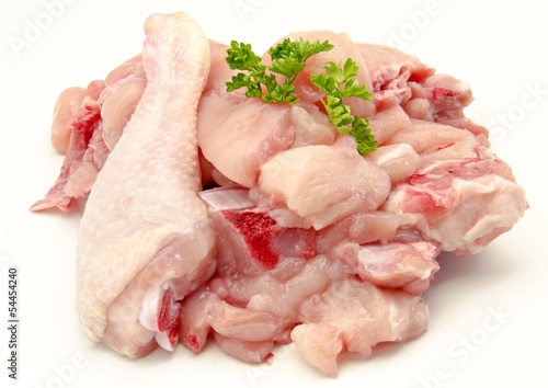 Carne de pollo cruda