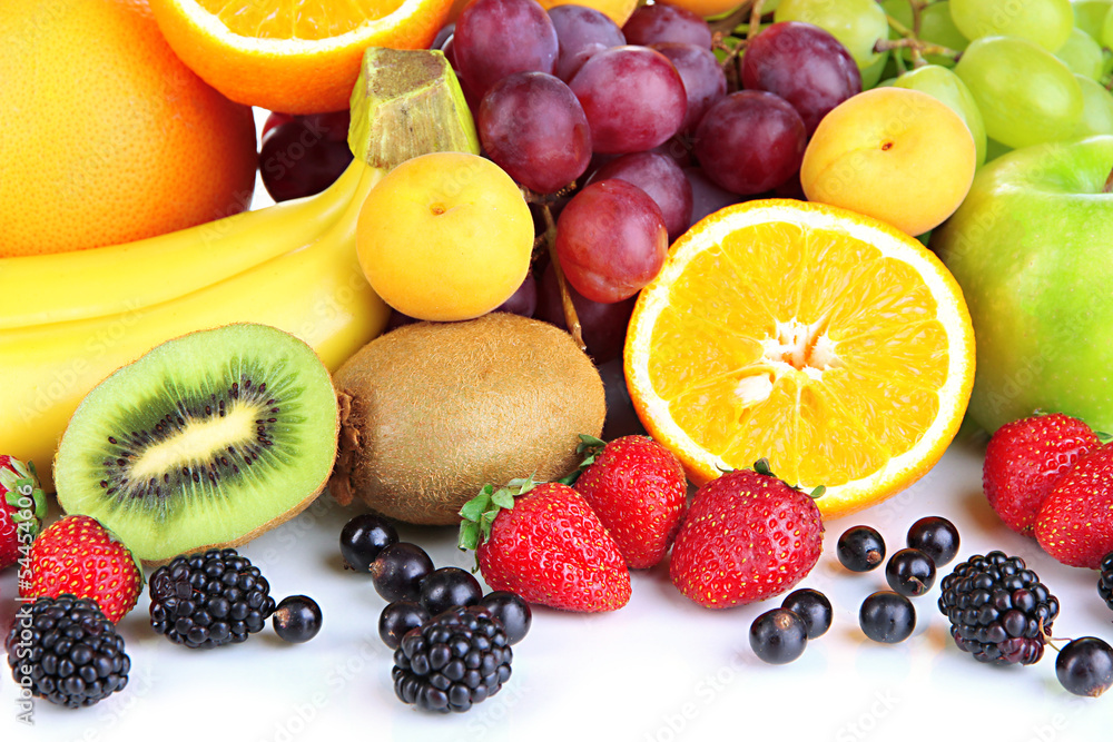 Fresh fruits and berries close up Fresh fruits and berries close up