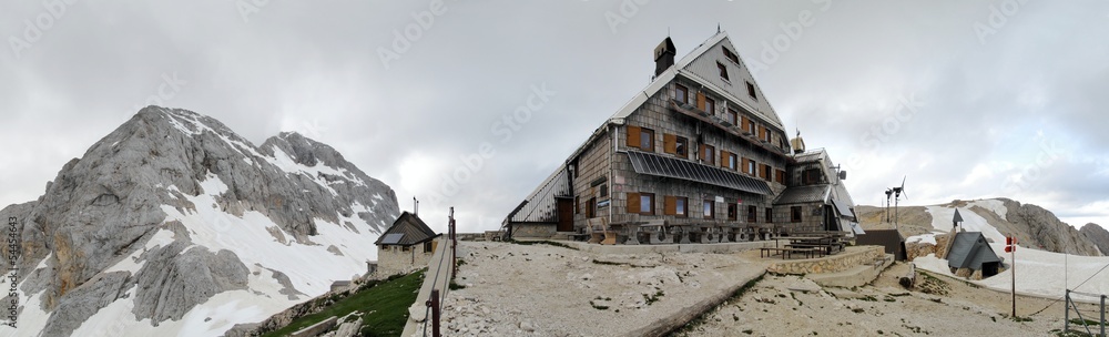 Triglavski dom na Kredarici mountain hut near Triglav