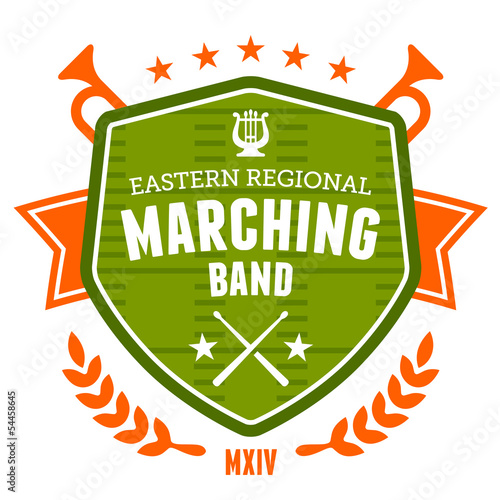 Marching band emblem