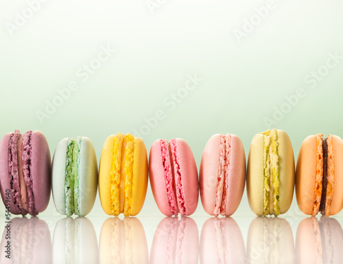 Fototapeta colorful macarons